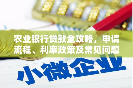 会昌农业银行贷款全攻略，申请流程、利率政策及常见问题解析