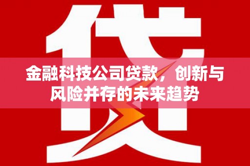 会昌金融科技公司贷款，创新与风险并存的未来趋势