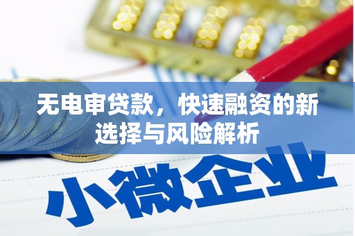 会昌无电审贷款，快速融资的新选择与风险解析