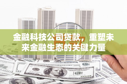 会昌金融科技公司贷款，重塑未来金融生态的关键力量
