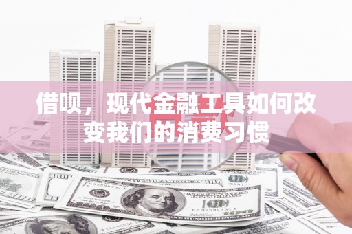 会昌借呗，现代金融工具如何改变我们的消费习惯
