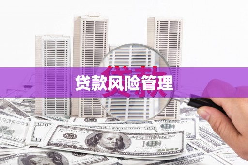 会昌贷款风险管理