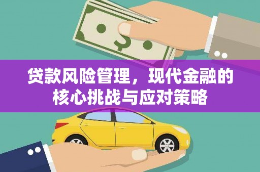 会昌贷款风险管理，现代金融的核心挑战与应对策略